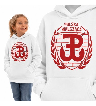 Bluza z kapturem dziecięca Patriotyczna POLSKA WALCZĄCA PW
